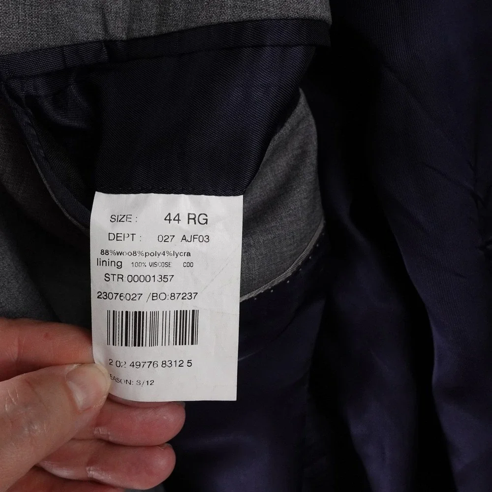 Brooks Brothers 346 Explorer Fitzgerald Men's 44RG Gray‎ Wool Blend Blazer Egypt